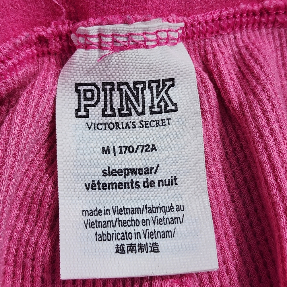 VS Victorias Secret Pink Waffle Thermal Sleep Pant Leggings Pajama Loungewear, M - Picture 5 of 9